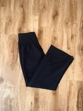 Abercrombie & Fitch Black High-Rise Wide Leg Pants